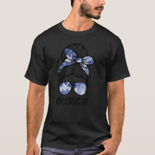 T-shirt Virgo Girl Zodiac Signes Messy Bun Astrologie Nais