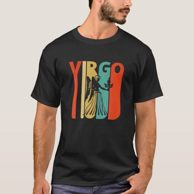 T-shirt Virgo Retro Vintage (Devant)