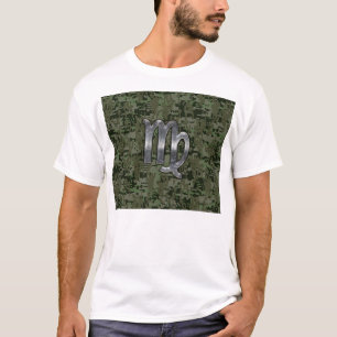 T-shirt Virgo Zodiac Connexion Olive Green Camion numériqu