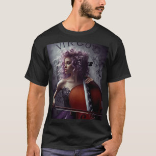 T-shirt Virgo Zodiac Musicien Cello