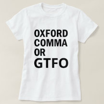 Virgule d'Oxford ou GTFO