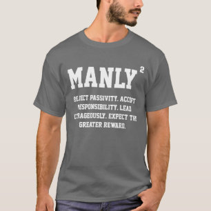 T-SHIRT VIRIL CARRÉ - PASSIVITÉ DE REJET