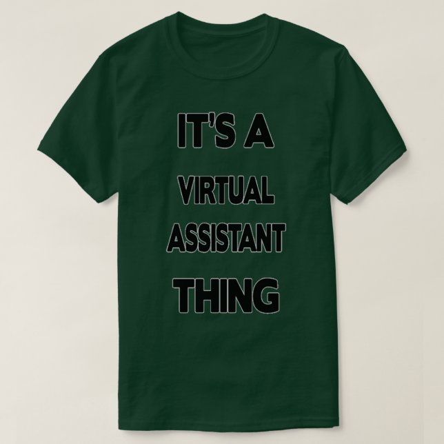 T-shirt Virtual Assistant Funny Virtual Assistant Cadeau P (Design devant)
