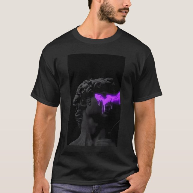 T-shirt Virtual Vogue : Cyber Streetwear Élégance (Devant)