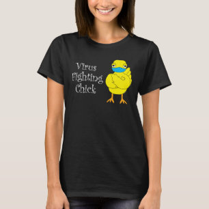 T-shirt Virus Fighting Chick