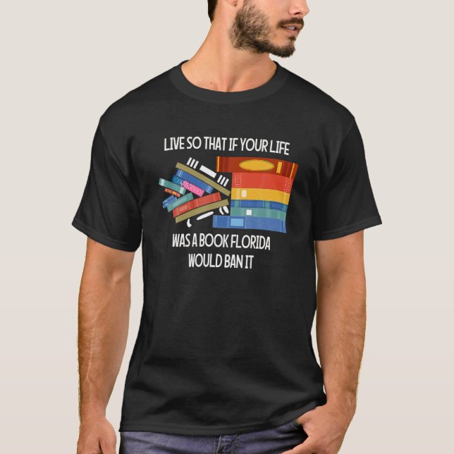 T-shirt Vis De Sorte Que Si Ta Vie Était Un Livre En Flori (Devant)