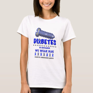 T-shirt Vis Diabète En Novembre Nous Portons Une Sensibili