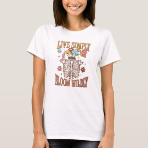 T-shirt Vis Simplement, Fleur Sauvage