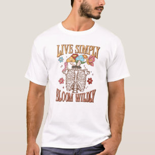 T-shirt Vis Simplement, Fleur Sauvage