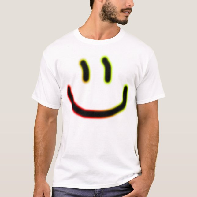 T-shirt Visage au néon (Devant)