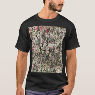 T-shirt visage caché souriant