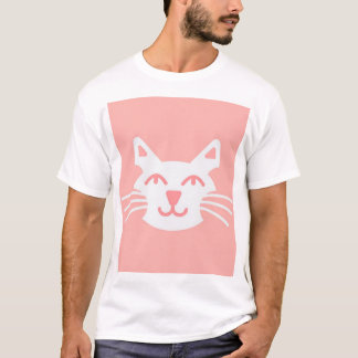 T-shirt visage chat souriant