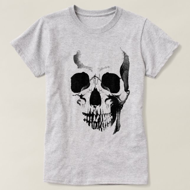 T-shirt visage crâne (Design devant)