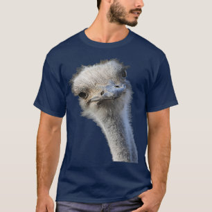 T-shirt Visage d'autruche avec une expression sans reflet