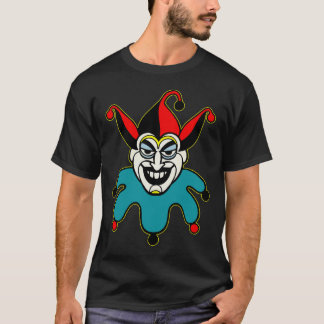 T-shirt visage de carte de joker