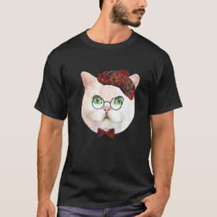 T-shirt Visage de chat pour chat