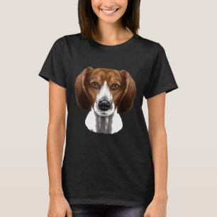 T-shirt Visage de chien beagle