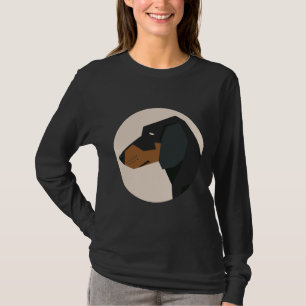 T-shirt Visage de chien Dachshund