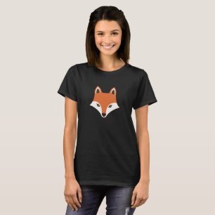 T-shirt Visage de dessin de style scandinave Fox