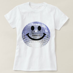 T-shirt Visage de Disco Ball Happy
