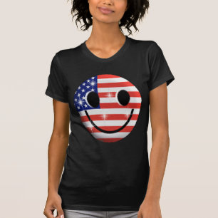 T-shirt visage de drapeau