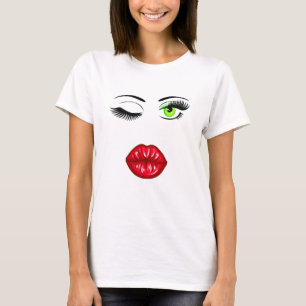 T-shirt Visage de la femme visage de canard Selfie