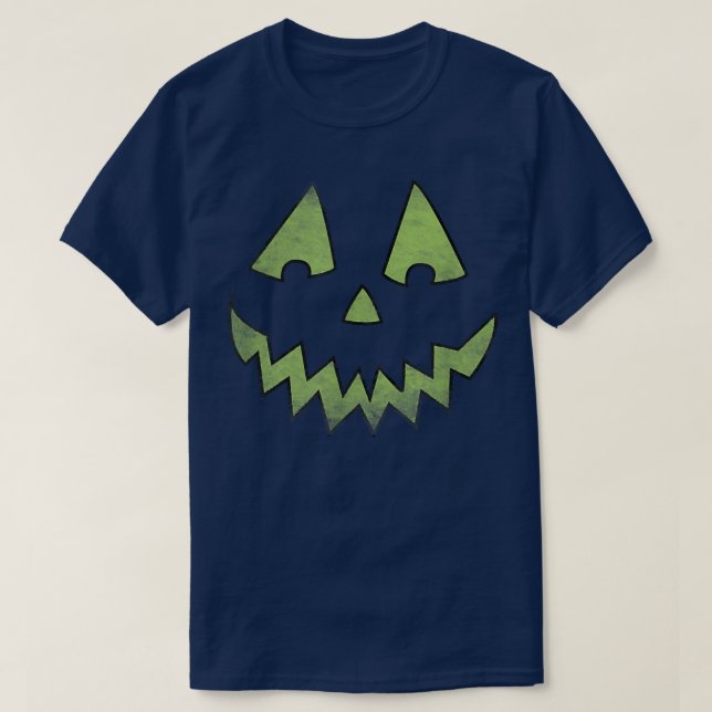 T-shirt Visage de la lanterne de Jack o' Halloween (Design devant)