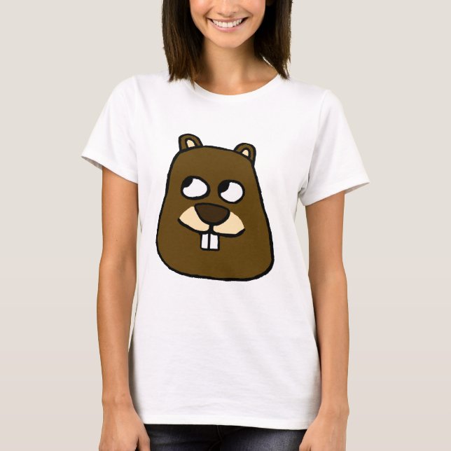 T-shirt Visage de la marmotte (Devant)