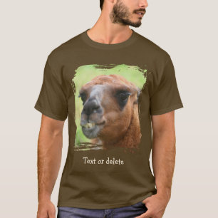 T-shirt Visage de lama en colère personnalisé