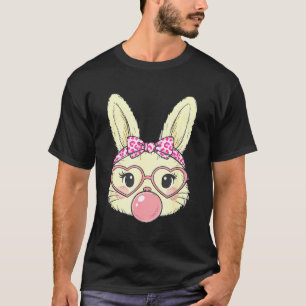 T-shirt Visage de Lapin Mignon pour Femmes Filles Enfants