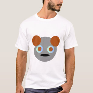 T-shirt Visage de l'ours mignon - Dessin animal minime