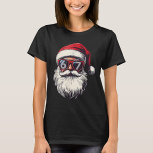 T-shirt Visage de Père Noël 67 Noël Six Sept Bruh Meme 