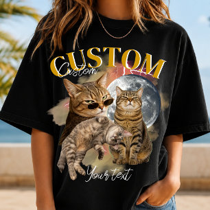 T-shirt Visage de petite amie personnalisé Bootleg Rap