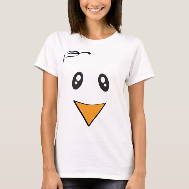 T-shirt Visage de poulet de Wiccan (Devant)