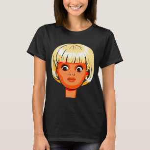 T-shirt Visage de poupée dégoûtant drôle Premium Tri-blend