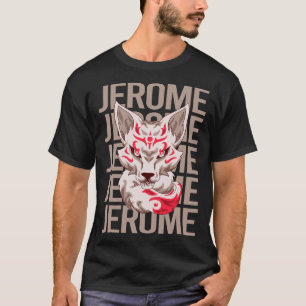 T-shirt Visage de renard - Nom Jérôme