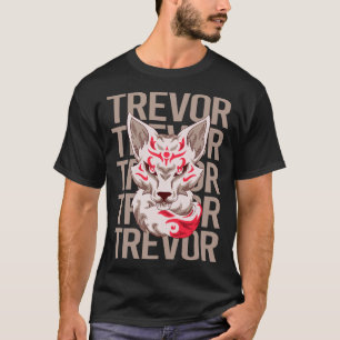 T-shirt Visage de Renard - Nom Trevor
