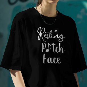 T-shirt Visage de repos en ton musical - Pun drôle de musi
