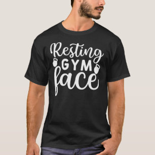 T-shirt Visage de salle de sport au repos