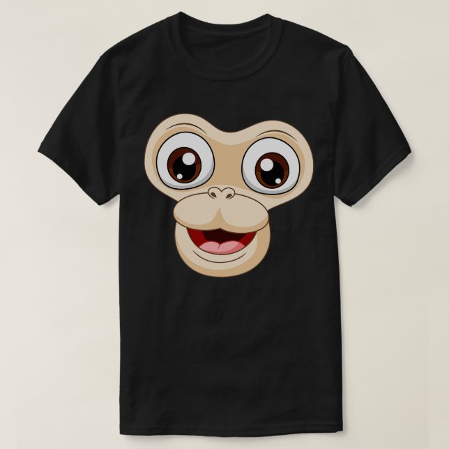 T-shirt Visage de singe (Design devant)
