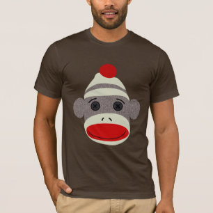 T-shirt Visage de singe de chaussette
