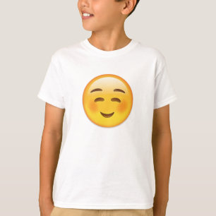 T-shirt Visage de sourire blanc Emoji