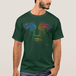 T-shirt Visage de vision colorée
