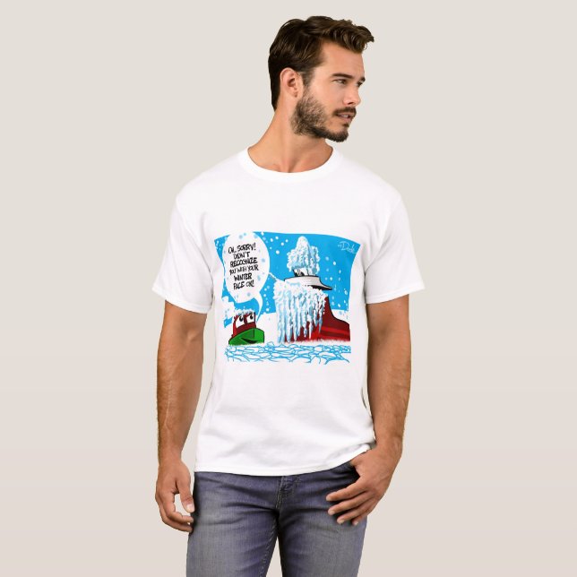 T-shirt Visage d'hiver (Devant entier)