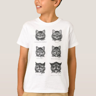 T-shirt Visage drôle de chat, Louis Wain