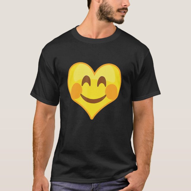 T-shirt Visage du coeur flou (Devant)