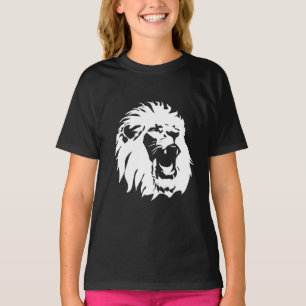 T-shirt Visage du lion rugissant
