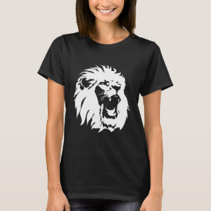 T-shirt Visage du lion rugissant