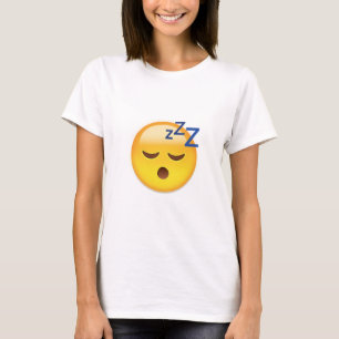 T-shirt Visage Emoji de sommeil