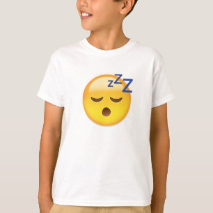 T-shirt Visage Emoji de sommeil